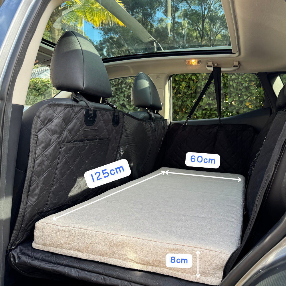 Orthopedic Dog Car Bed (Light Grey) - DOG GO