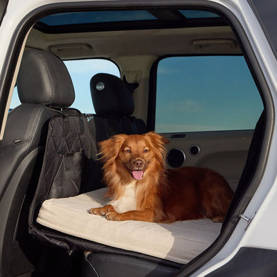Orthopedic Dog Car Bed (Light Grey) - DOG GO